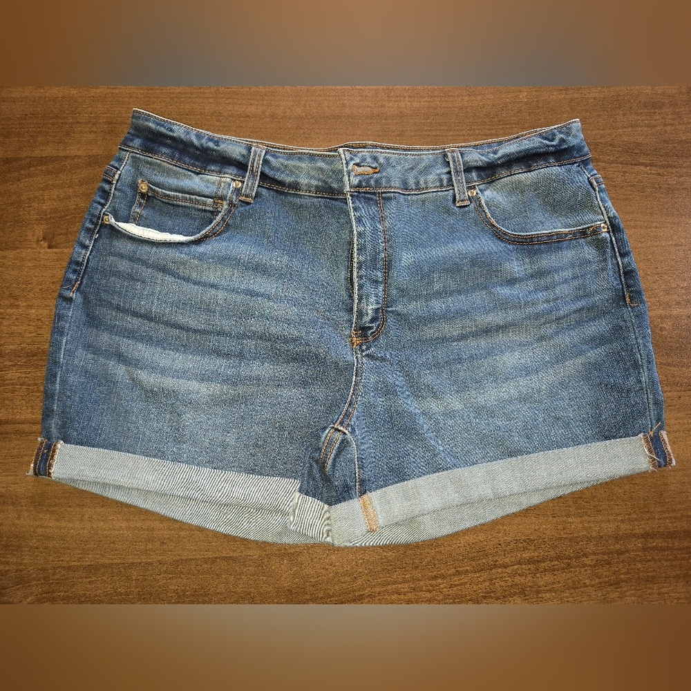Womens Time and Tru Shorts - Medium Wash - Size 16